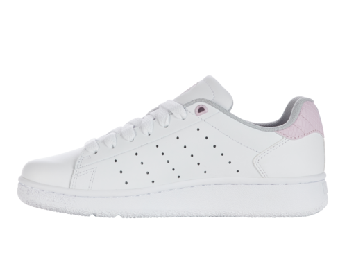 K-Swiss Women's Classic Pf White Lilac Snow Gray Violet Shoes