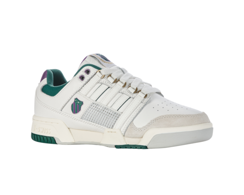 K-Swiss Women's Gstaad Gold Brilliant White Aventurine Sunset Purple Shoes