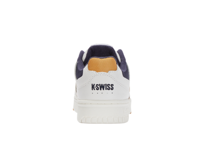 K-Swiss Women's Gstaad Gold Brilliant White Navy Honey Gold Shoes