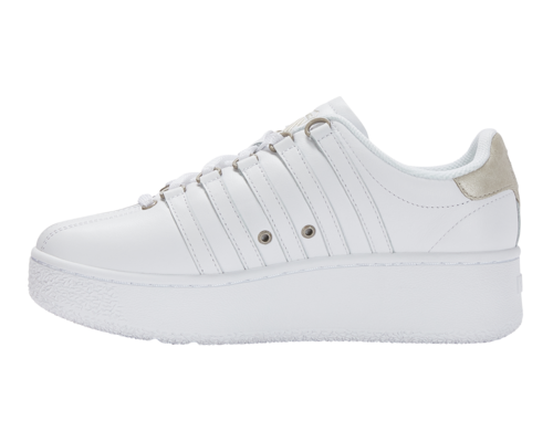 K-Swiss Women's Classic Vn Platform White Champagne Gold Shoes