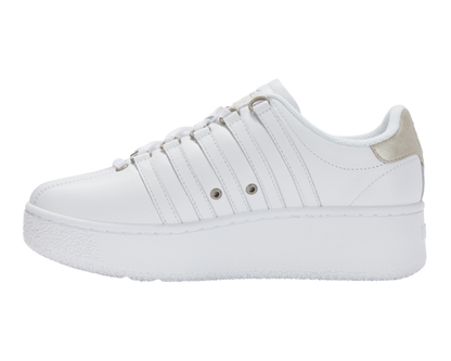 K-Swiss Women's Classic Vn Platform White Champagne Gold Shoes