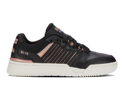 K-Swiss Women's Si-18 Rival Black Rose Gold Shoes