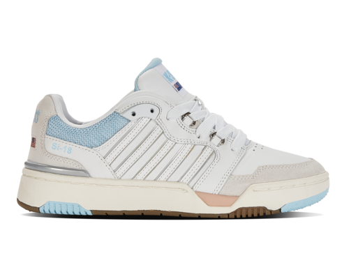 K-Swiss Women's Si-18 Rival White Sky Blue Canyon Sunset Shoes