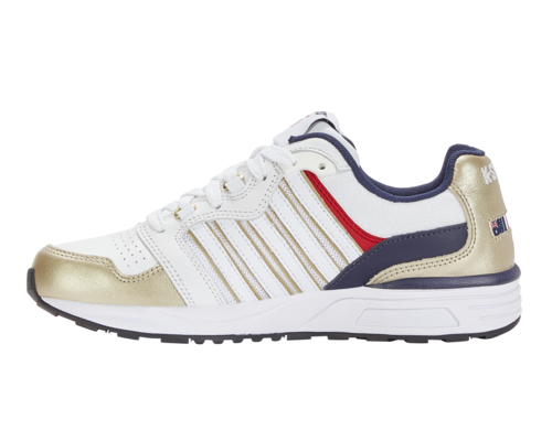 K-Swiss Women's Si-18 Rannell Usa Wht Gold Peacot Shoes