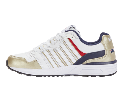 K-Swiss Women's Si-18 Rannell Usa Wht Gold Peacot Shoes