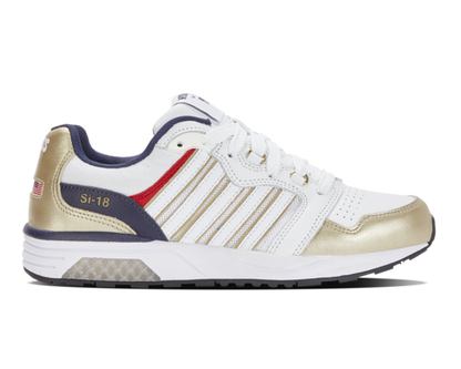 K-Swiss Women's Si-18 Rannell Usa Wht Gold Peacot Shoes