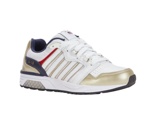 K-Swiss Women's Si-18 Rannell Usa Wht Gold Peacot Shoes