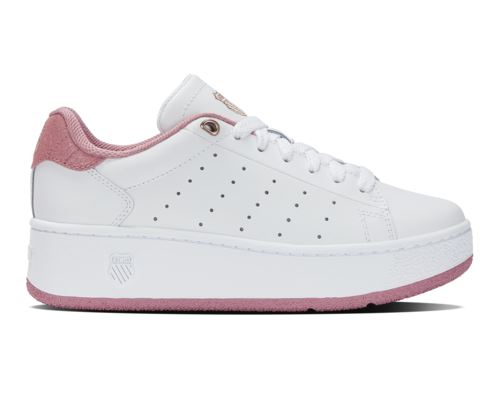 K-Swiss Women's Classic Pf Platform White Foxglove Shoes