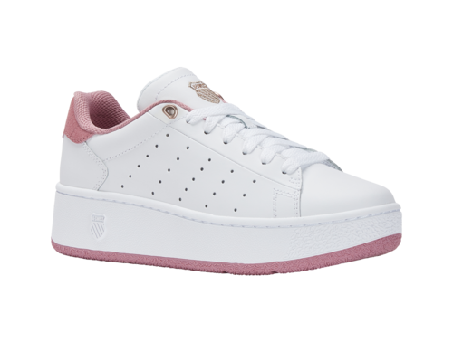 K-Swiss Women's Classic Pf Platform White Foxglove Shoes