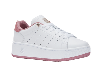 K-Swiss Women's Classic Pf Platform White Foxglove Shoes