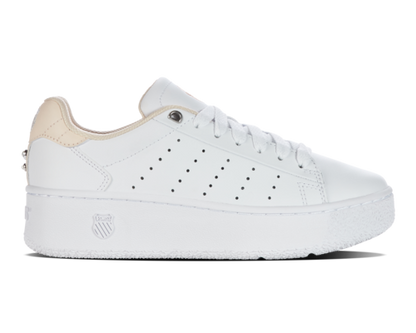 K-Swiss Women's Classic Pf Platform White Cream Tan Pearl Shoes