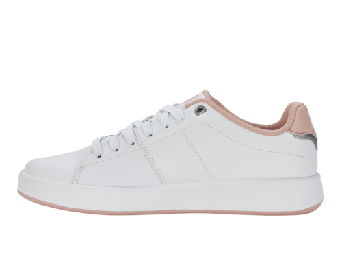 K-Swiss Women's Court Cameo Ii White Sepia Rose Silver Shoes