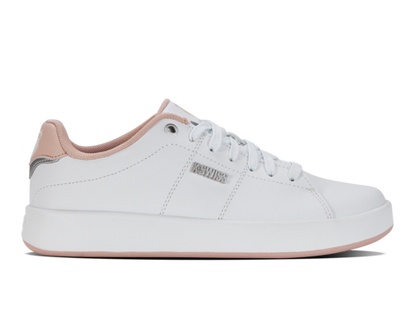 K-Swiss Women's Court Cameo Ii White Sepia Rose Silver Shoes