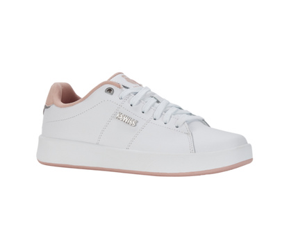 K-Swiss Women's Court Cameo Ii White Sepia Rose Silver Shoes