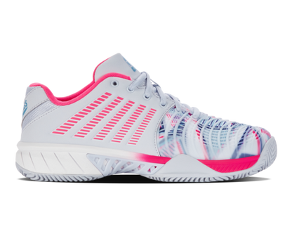 K-Swiss Women's Express Light 3 Hb Padel Arctic Ice White Neon Pink Shoes