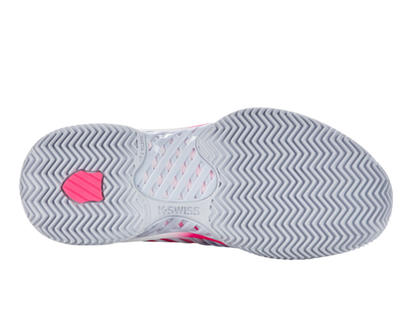 K-Swiss Women's Express Light 3 Hb Padel Arctic Ice White Neon Pink Shoes