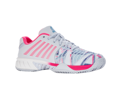 K-Swiss Women's Express Light 3 Hb Padel Arctic Ice White Neon Pink Shoes