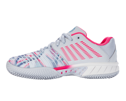 K-Swiss Women's Express Light 3 Hb Padel Arctic Ice White Neon Pink Shoes