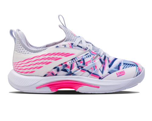 K-Swiss Women's Speedtrac Padel White Arctic Ice Neon Pink Shoes