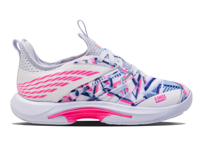 K-Swiss Women's Speedtrac Padel White Arctic Ice Neon Pink Shoes