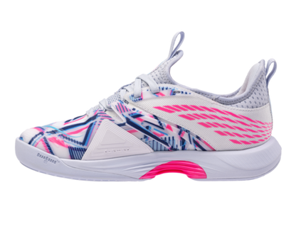 K-Swiss Women's Speedtrac Padel White Arctic Ice Neon Pink Shoes