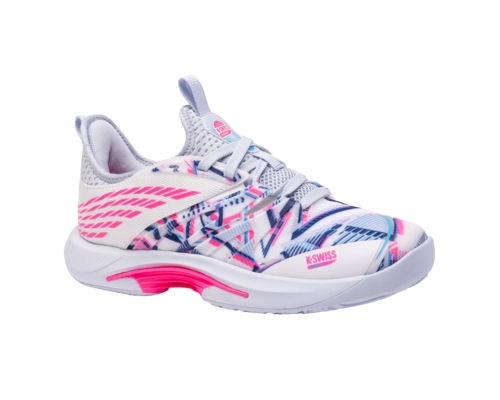 K-Swiss Women's Speedtrac Padel White Arctic Ice Neon Pink Shoes