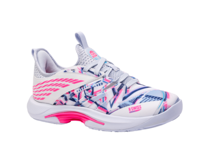 K-Swiss Women's Speedtrac Padel White Arctic Ice Neon Pink Shoes