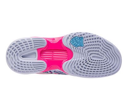 K-Swiss Women's Speedtrac Padel White Arctic Ice Neon Pink Shoes