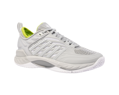 K-Swiss Women's Hypercourt Supreme 2 Gray Violet White Lime Green Shoes