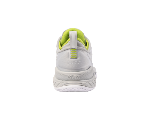 K-Swiss Women's Hypercourt Supreme 2 Gray Violet White Lime Green Shoes