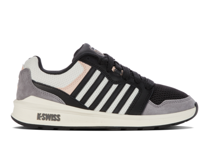 K-Swiss Women's Rival Trainer T Black Blanc De Blanc Smoked Pearl Shoes