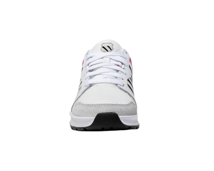 K-Swiss Women's Rival Trainer T White Black Fuschia Purple Shoes