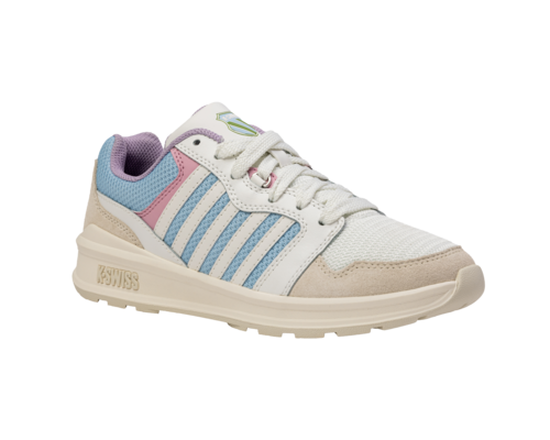 K-Swiss Women's Rival Trainer T Bone White Clear Sky Wisteria Shoes