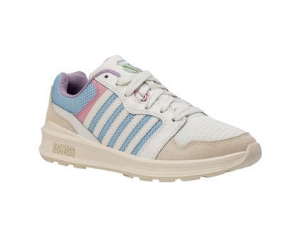 K-Swiss Women's Rival Trainer T Bone White Clear Sky Wisteria Shoes