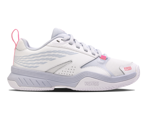K-Swiss Women's Speedex Padel White Arctic Ice Neon Pink Shoes