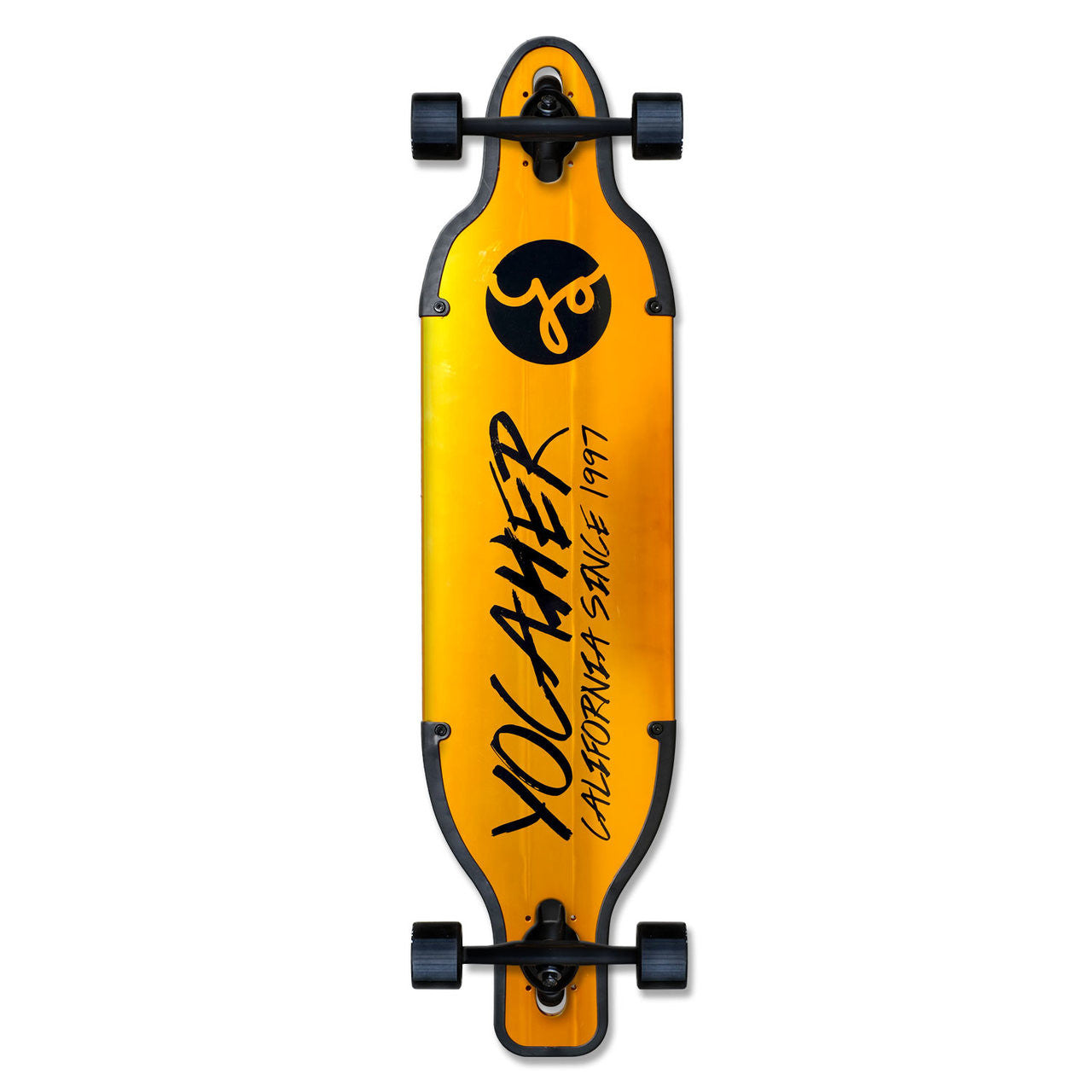 Yocaher Aluminum Drop Through longboard Complete  - Gold