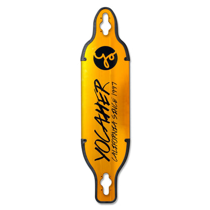 Yocaher Aluminum Drop Through longboard Deck - Gold