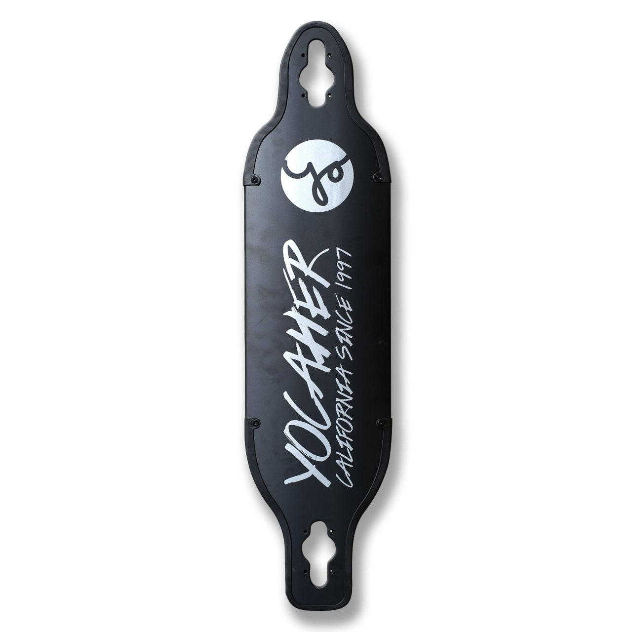 Yocaher Aluminum Drop Through longboard Deck - Black