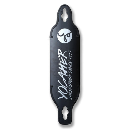 Yocaher Aluminum Drop Through longboard Deck - Black