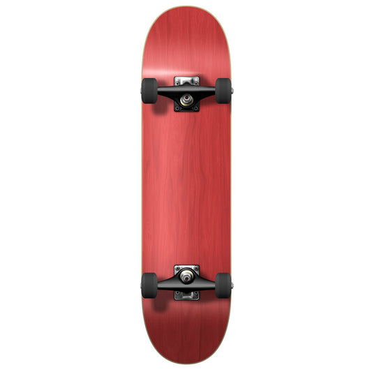 Yocaher Complete Blank Skateboard 7.75" - Stained Red