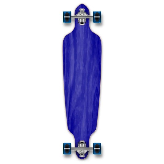 Yocaher Drop Through Longboard Complete - Stained Blue