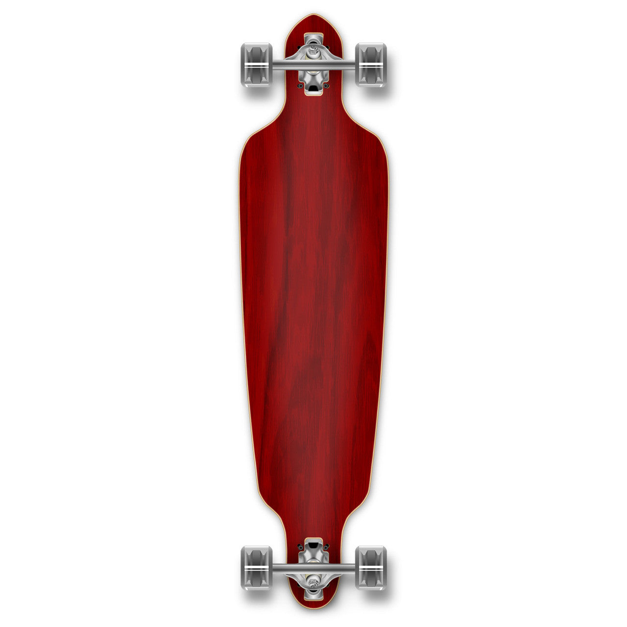 Yocaher Drop Through Longboard Complete - Stained Red