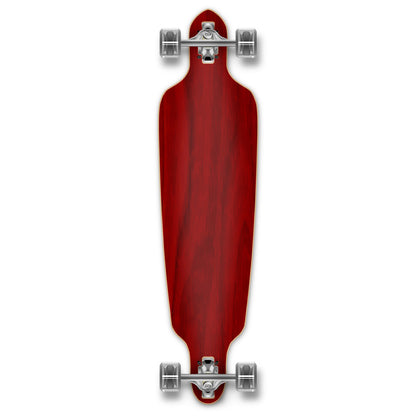 Yocaher Drop Through Longboard Complete - Stained Red