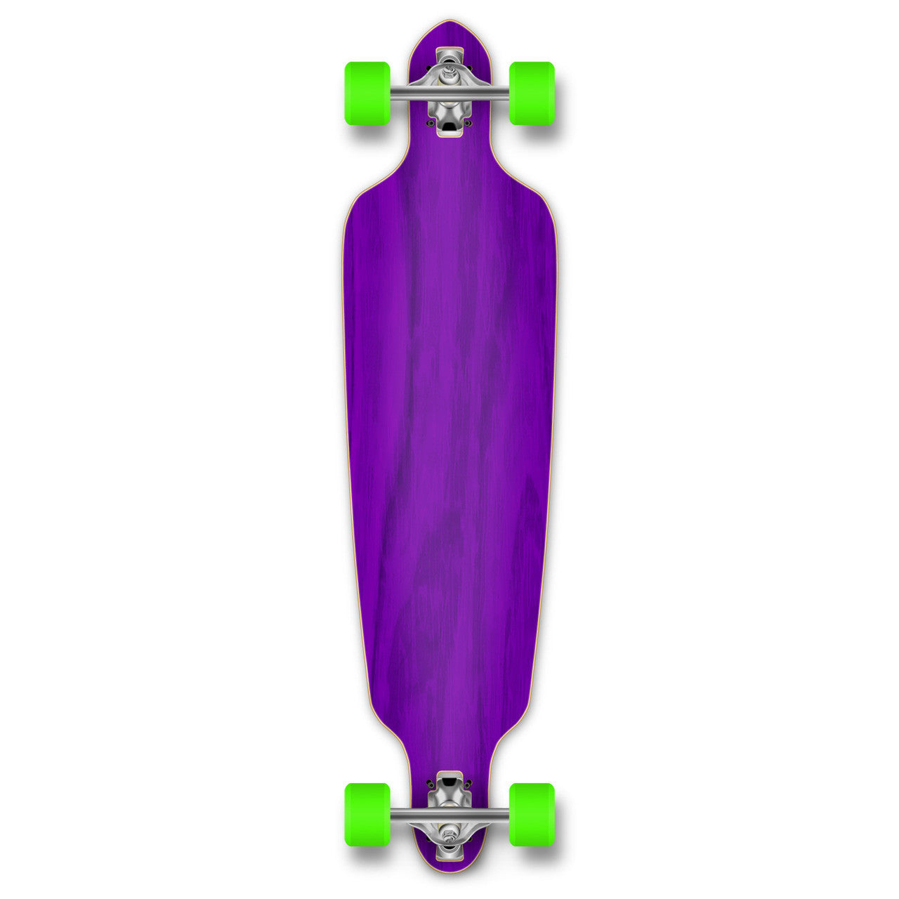 Yocaher Drop Through Longboard Complete - Stained Purple