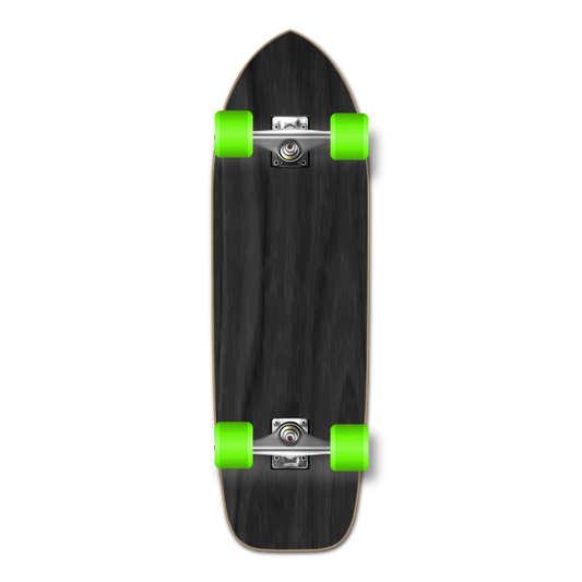 Yocaher Old School Longboard Complete - Stained Black