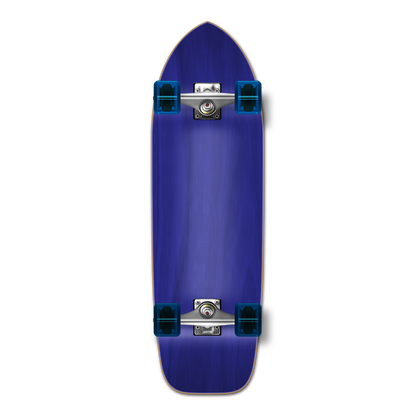 Yocaher Old School Longboard Complete - Stained Blue