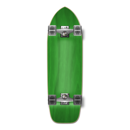 Yocaher Old School Longboard Complete - Stained Green