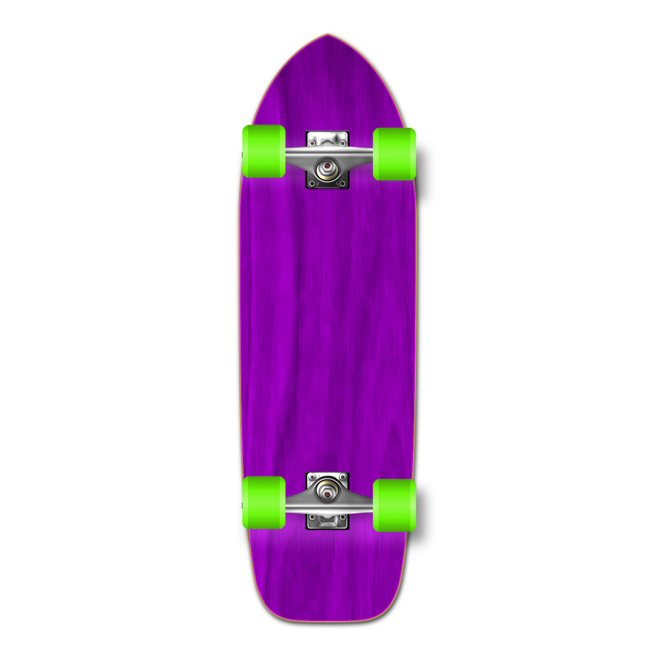 Yocaher Old School Longboard Complete - Stained Purple