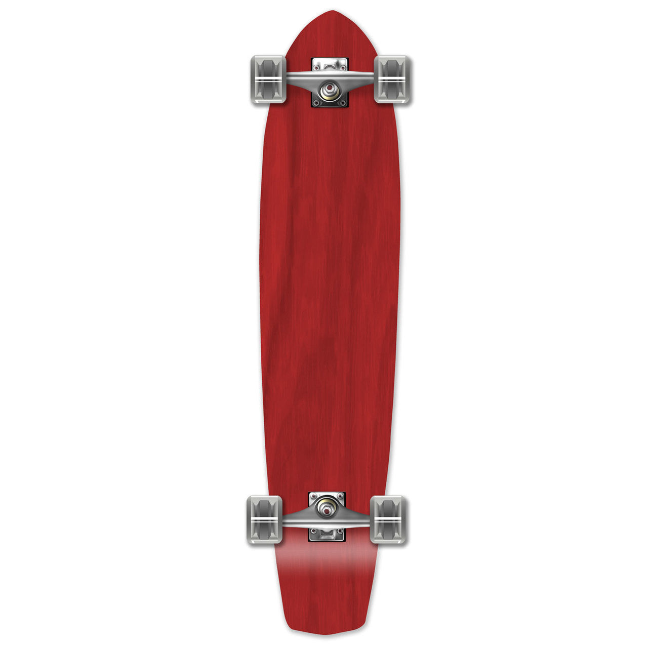 Yocaher Slimkick Longboard Complete - Stained Red