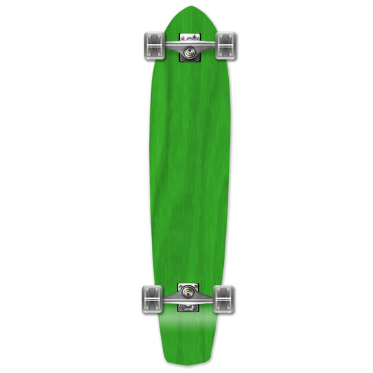 Yocaher Slimkick Longboard Complete - Stained Green